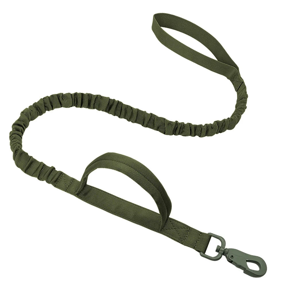 🐾 Military Tactical Dog Leash with Dual Handles