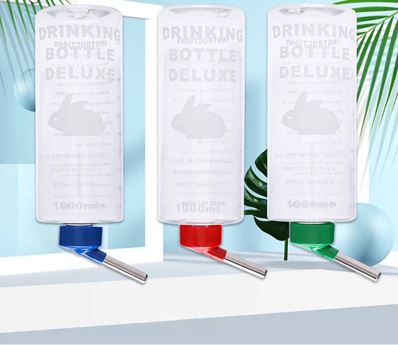 🐹 1000ml Hanging Water Bottle Dispenser for Rabbits & Small Pets