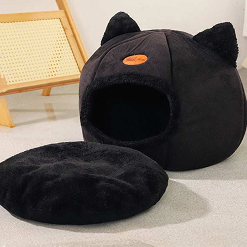 🏠Cozy Deep Sleep Cave Bed for Cats & Small Dogs