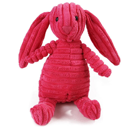 🐾 Corduroy Plush Squeaky Animal Dog Toy for Large Dogs