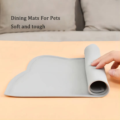 🐾 Waterproof Silicone Pet Feeding Mat for Dog & Cat Food Bowls