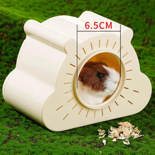 🐹 Cartoon Hamster Hideout House with Magnetic Door & Viewing Window