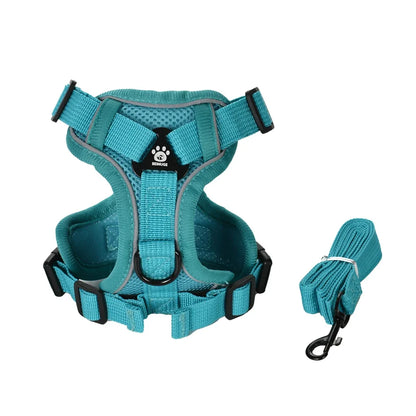 🐾 Reflective Adjustable Cat Harness & Leash Set for Outdoor Walking