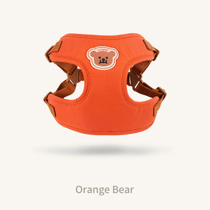 🐾  Cute Bear Adjustable Pet Harness & Leash Set