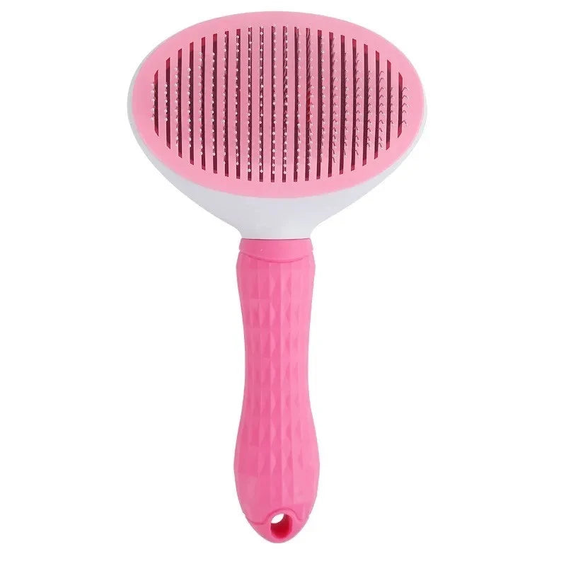 ✂️ Self-Cleaning Pet Hair Remover & Grooming Brush for Dogs & Cats
