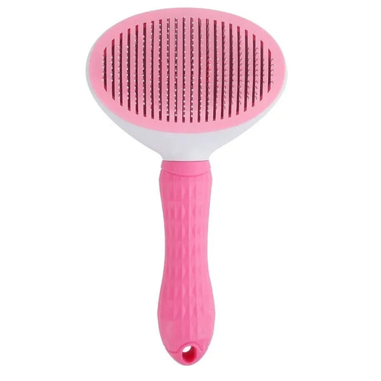 ✂️ Self-Cleaning Pet Hair Remover & Grooming Brush for Dogs & Cats