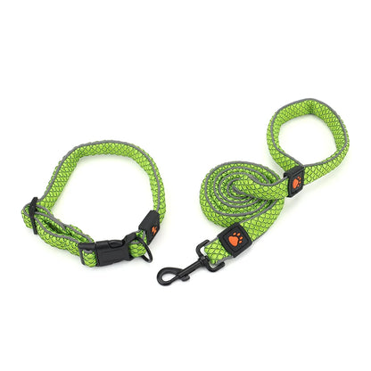 🐾Reflective Dog Collar & Leash Set