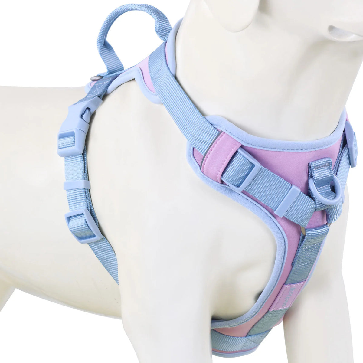 🐾 Luxury Chocolate No-Pull Adjustable Dog Harness for Small & Large Dogs