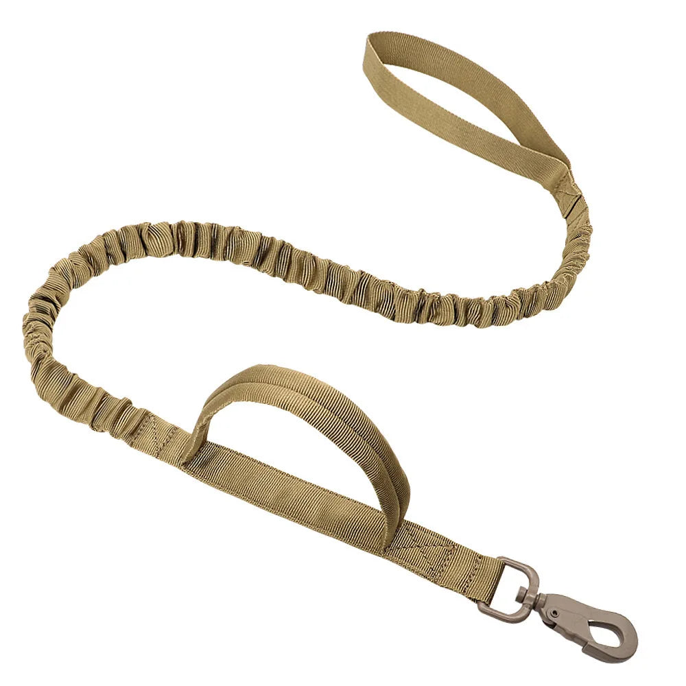 🐾 Military Tactical Dog Leash with Dual Handles