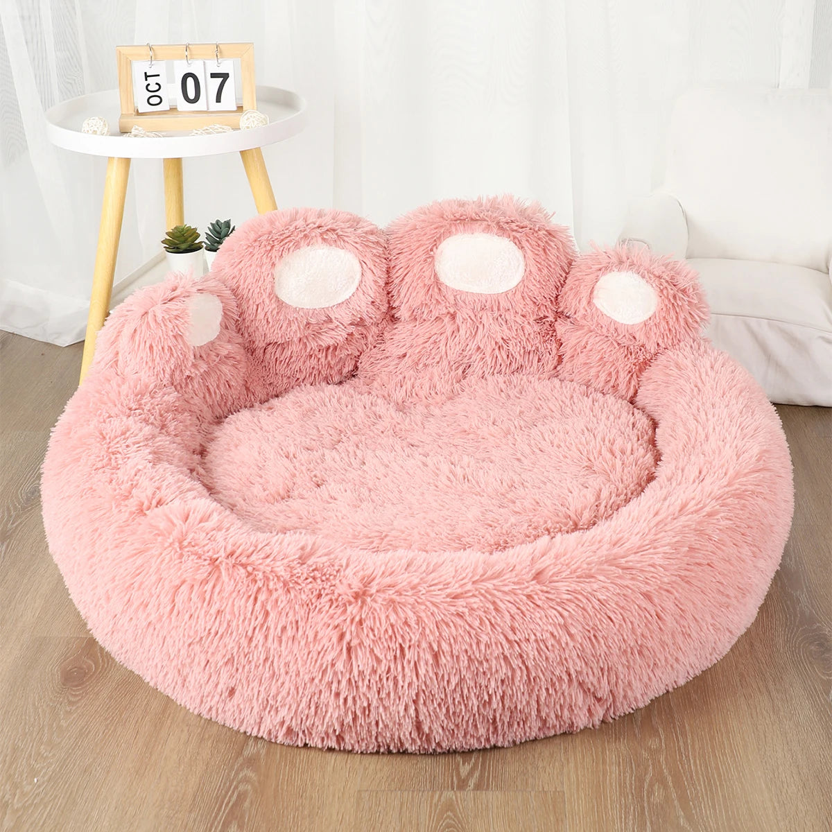 ☁️ Fluffy Winter Warm Pet Bed for Dogs & Cats