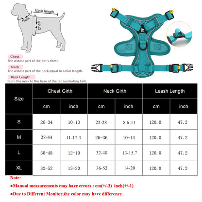 🐾 Reflective Adjustable Cat Harness & Leash Set for Outdoor Walking