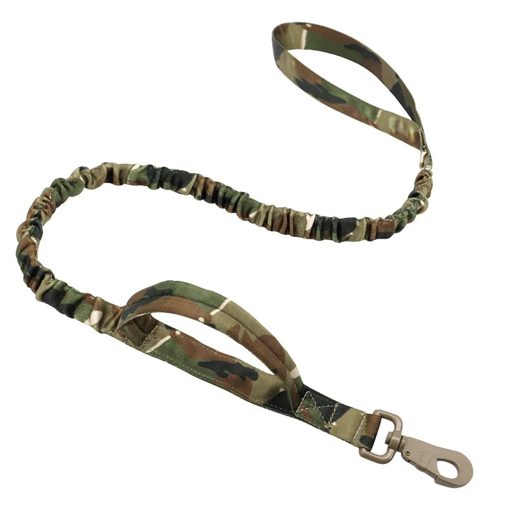 🐾 Military Tactical Dog Leash with Dual Handles