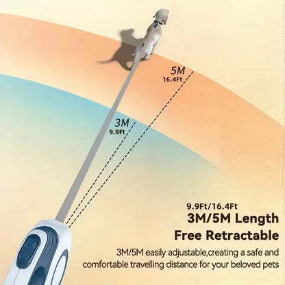 🐾 Automatic Retractable Pet Leash for Small Dogs & Cats