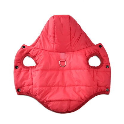 🧵 Warm Fleece Dog Hoodie with D-Ring for Small & Medium Dogs