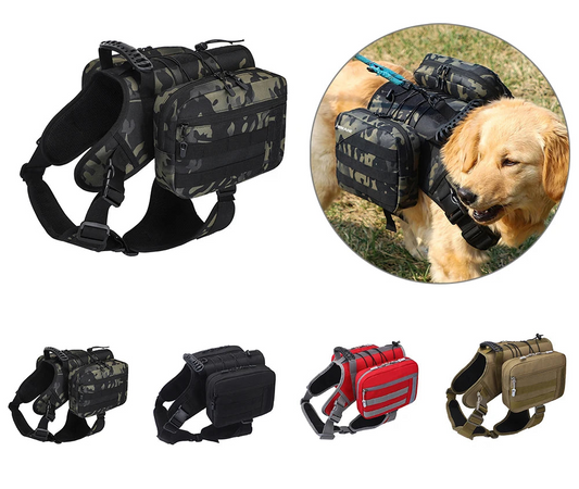 🐾Adjustable Dog Harness Backpack for Medium & Large Dogs