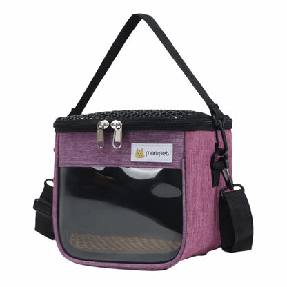 🎒 Portable Clear-View Pet Carrier Bag for Chinchillas & Small Pets