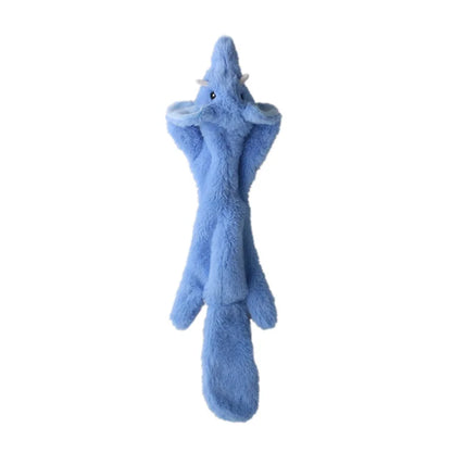 🐾 Funny Stuffingless Plush Squeaky Dog Toy with Crinkle Sound