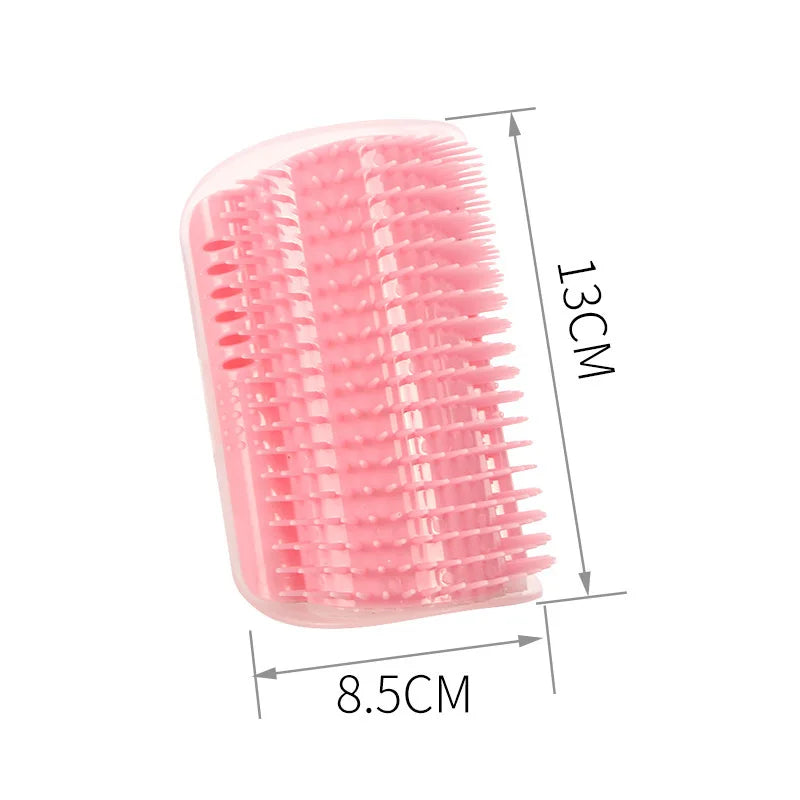 🐱 Corner-Mounted Cat Self-Grooming & Massage Brush