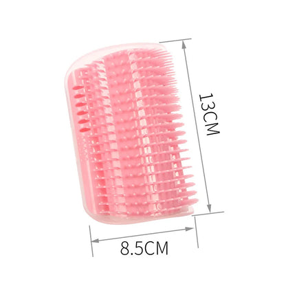 🐱 Corner-Mounted Cat Self-Grooming & Massage Brush