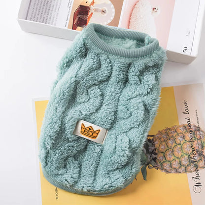🧵 Soft Warm Fleece Sweatshirt for Cats & Small Dogs