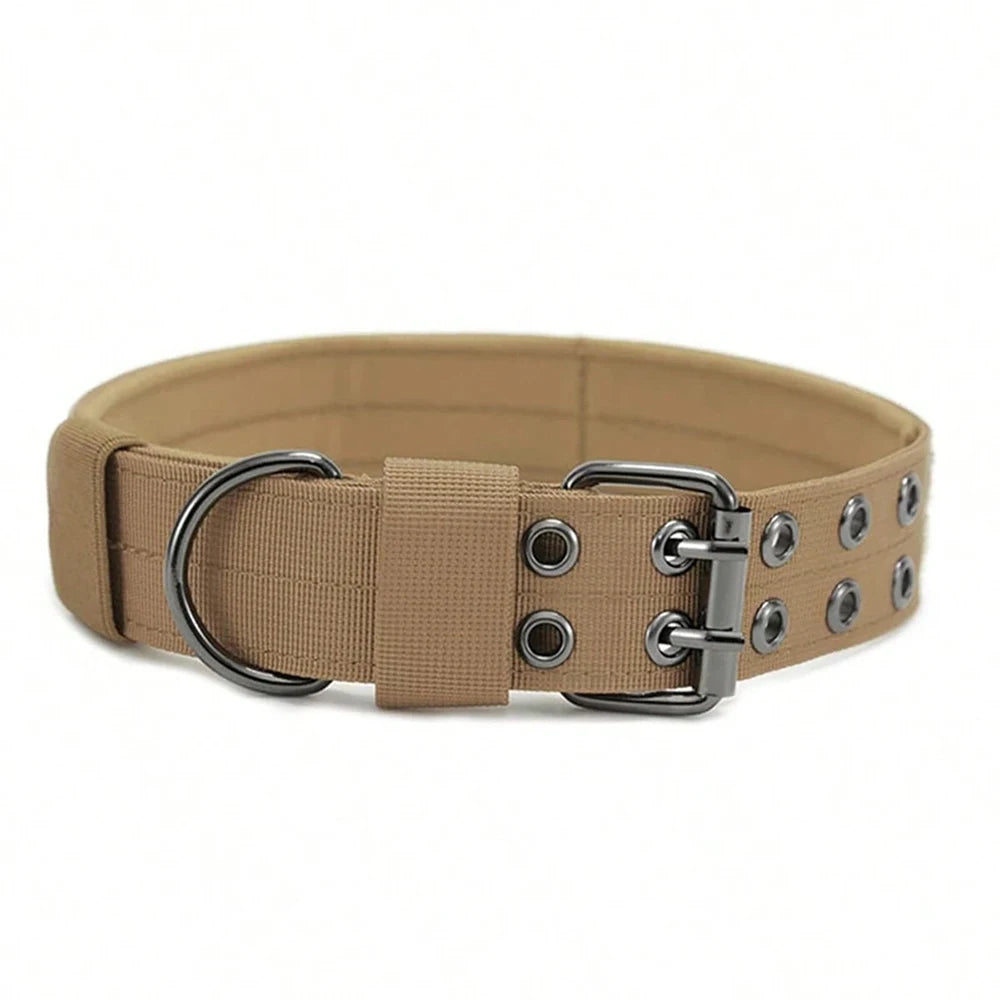 🐾 Durable Nylon Tactical Dog Collar for Medium & Large Dogs – Training, Walking & Working