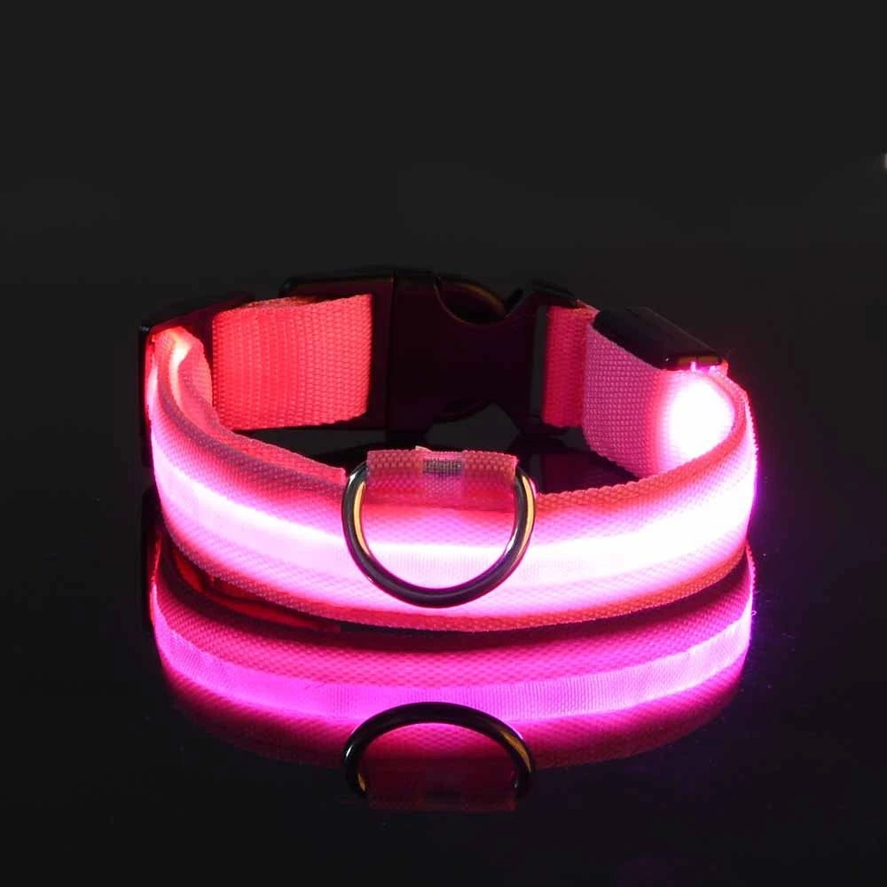 🐾 LED Glow-in-the-Dark Nylon Pet Leash for Dogs