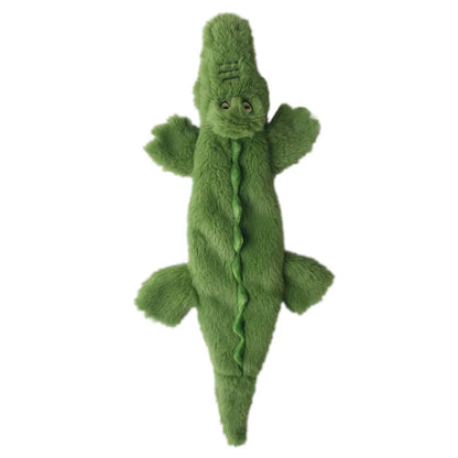 🐾 Funny Stuffingless Plush Squeaky Dog Toy with Crinkle Sound