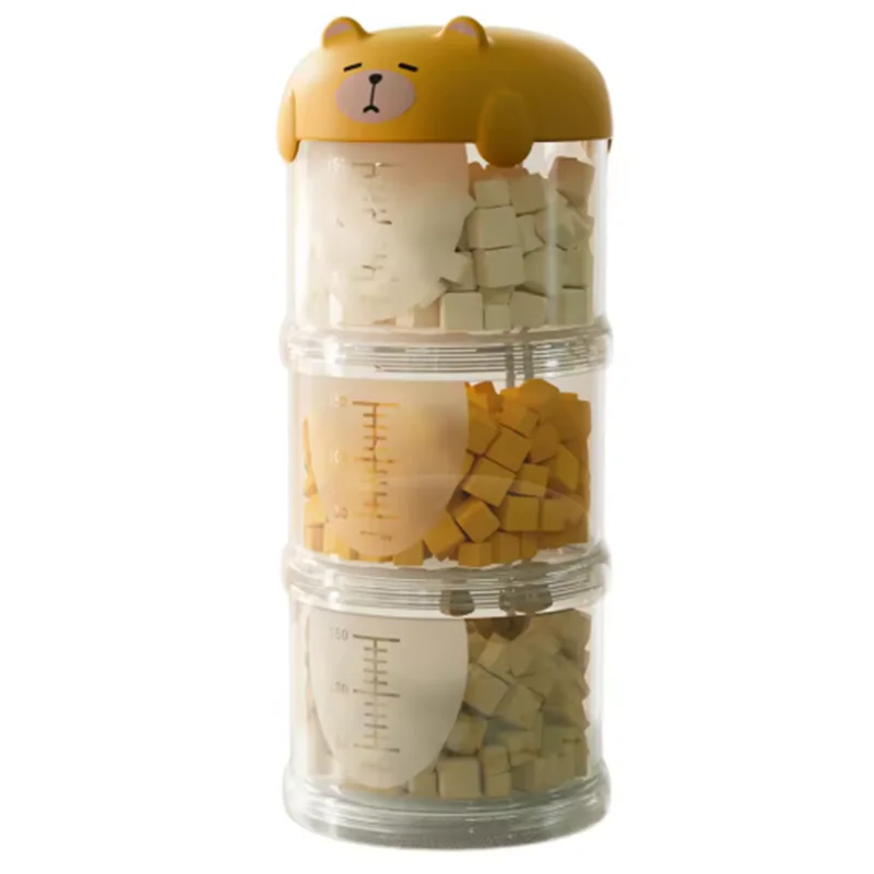 🐾 Portable Multi-Layer Pet Food & Treat Storage Container