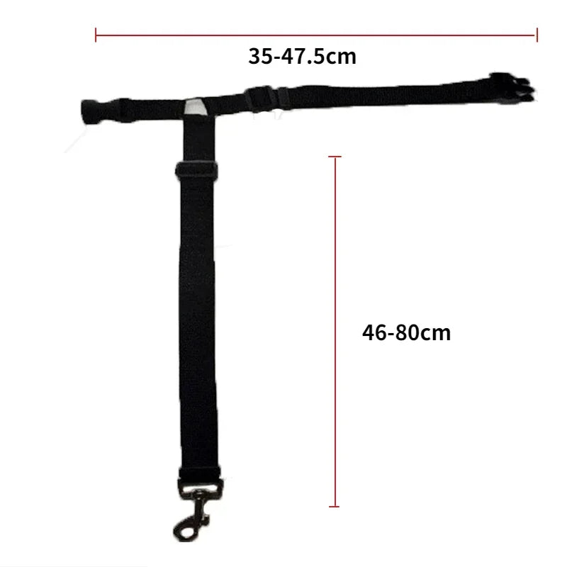 🐾 2-in-1 Adjustable Pet Car Seat Belt & Leash for Dogs