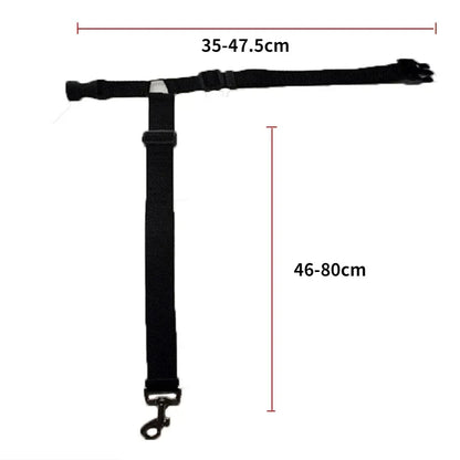 🐾 2-in-1 Adjustable Pet Car Seat Belt & Leash for Dogs