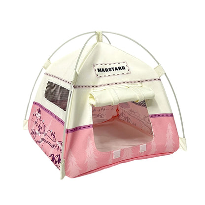 🐹 Breathable Foldable Mesh Small Pet Tent & Hideout