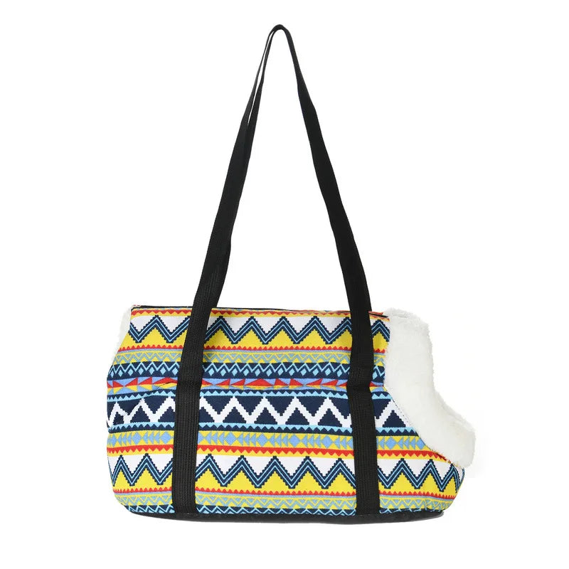 🎒 Classic Soft Pet Carrier Sling Bag for Small Dogs & Cats