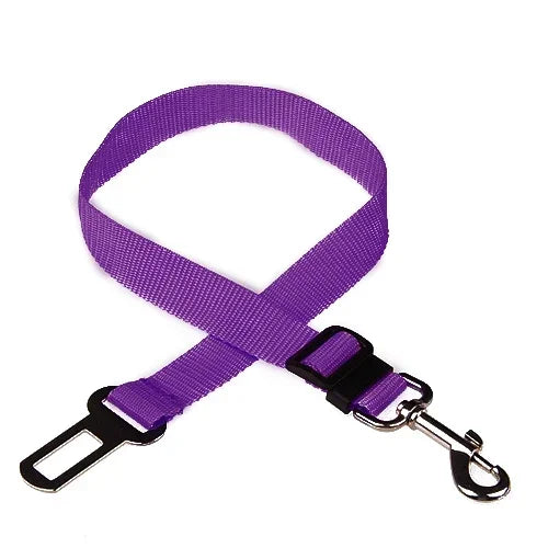 🐾 Adjustable Pet Car Seat Belt with Safety Clip for Dogs & Cats