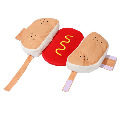 🎃 Funny Hot Dog Halloween Costume for Dogs & Cats