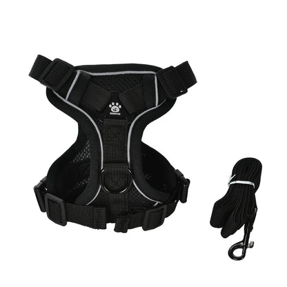 🐾 Reflective Adjustable Cat Harness & Leash Set for Outdoor Walking