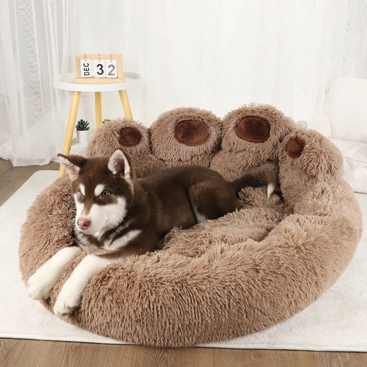 ☁️ Fluffy Winter Warm Pet Bed for Dogs & Cats