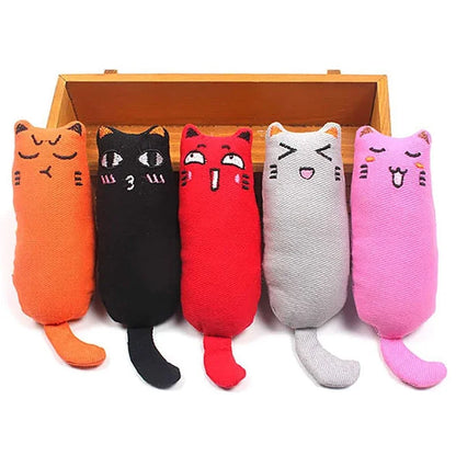 🐱 Cute Catnip Plush Toy with Crinkle Sound for Cats & Kittens
