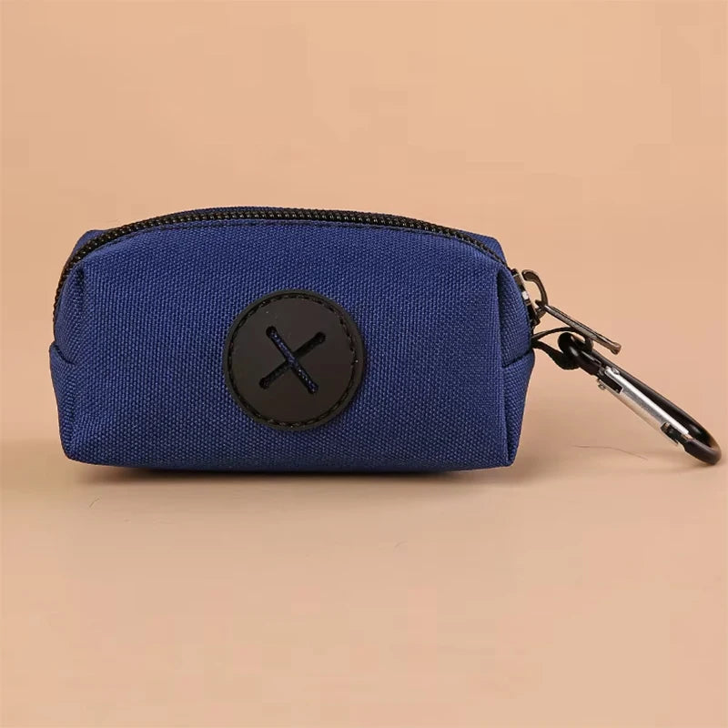 🐾 Canvas Dog Waste Bag Holder with Carabiner Clip