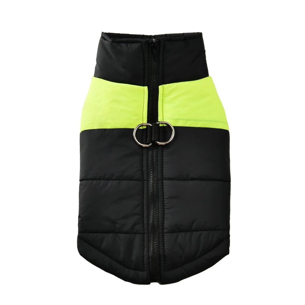 🧵 Warm Windproof & Waterproof Dog Jacket with D-Ring for Small & Large Dogs XS ~ 6XL
