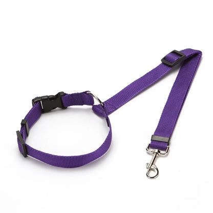 🐾 2-in-1 Adjustable Pet Car Seat Belt & Leash for Dogs