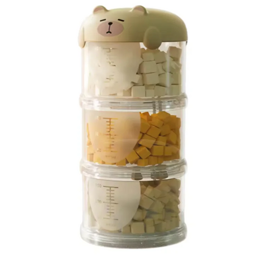 🐾 Portable Multi-Layer Pet Food & Treat Storage Container