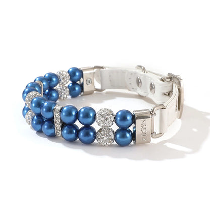 🐾Elegant Pearl & Rhinestone Pet Collar for Dogs & Cats