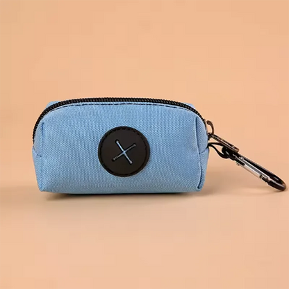 🐾 Canvas Dog Waste Bag Holder with Carabiner Clip