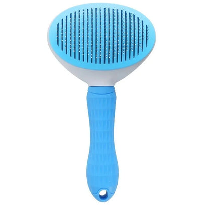 ✂️ Self-Cleaning Pet Hair Remover & Grooming Brush for Dogs & Cats