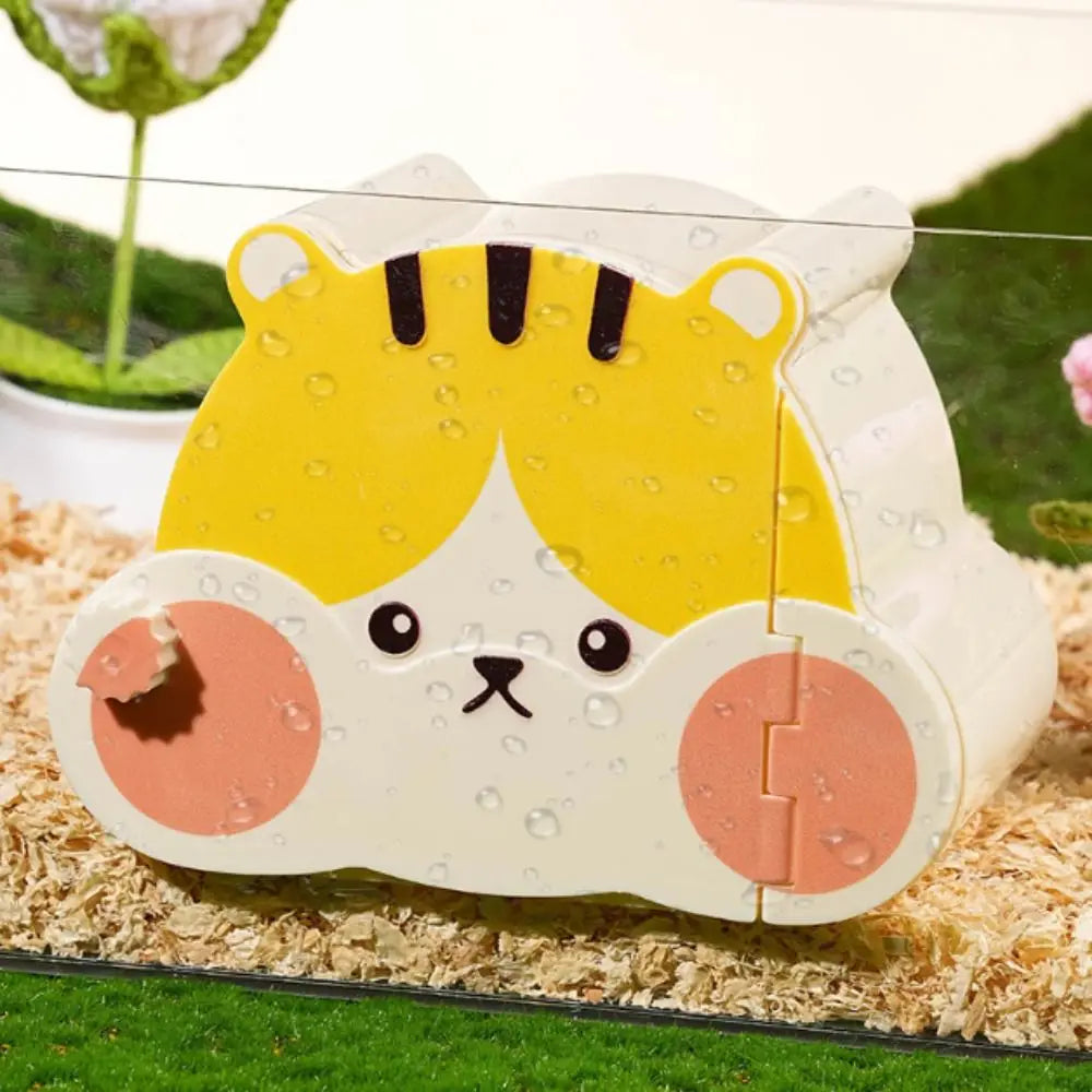 🐹 Cartoon Hamster Hideout House with Magnetic Door & Viewing Window