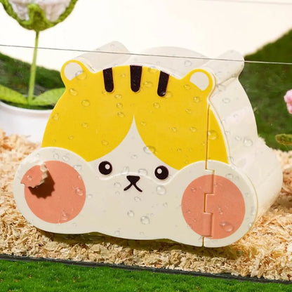 🐹 Cartoon Hamster Hideout House with Magnetic Door & Viewing Window