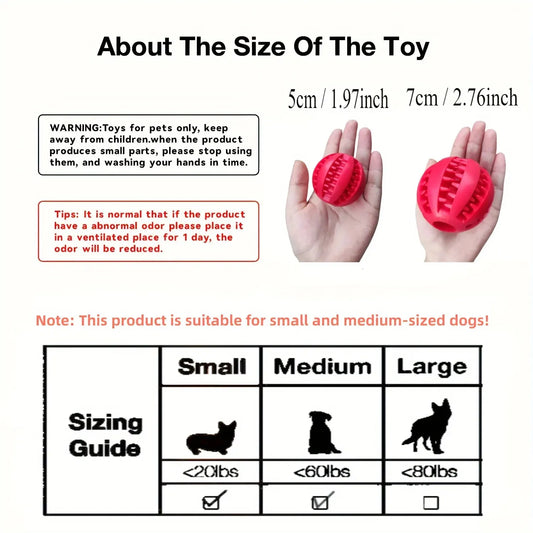 🐾 Bite-Resistant Treat Dispensing Dog Toy Ball for Interactive Play