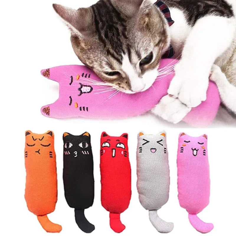 🐱 Cute Catnip Plush Toy with Crinkle Sound for Cats & Kittens