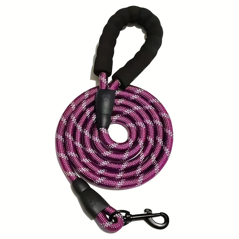 🐾 Reflective Heavy-Duty Dog Leash with Padded Handle for Strong Dogs