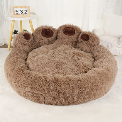 ☁️ Fluffy Winter Warm Pet Bed for Dogs & Cats